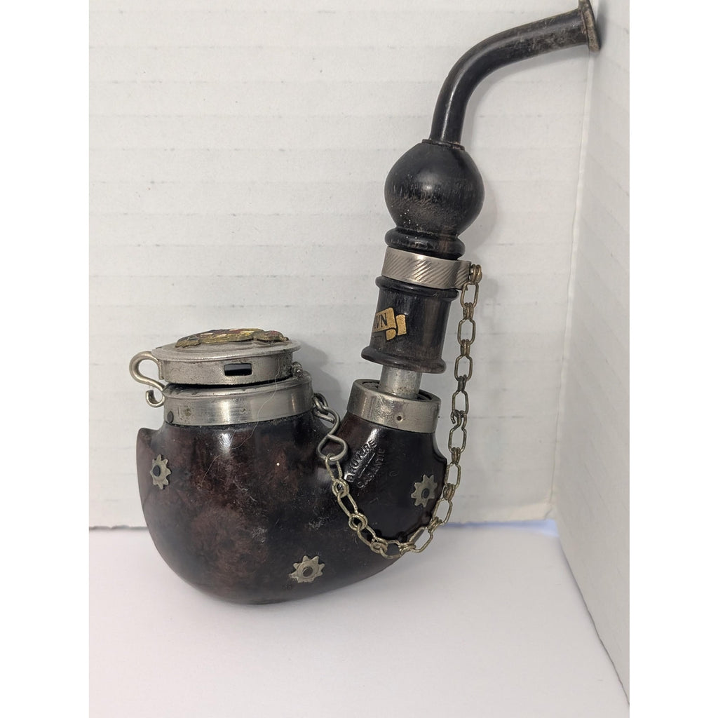 Vintage Bruyere Garantie Denmark Hunter Pipe København Royal Coat of Arms Wind Cap