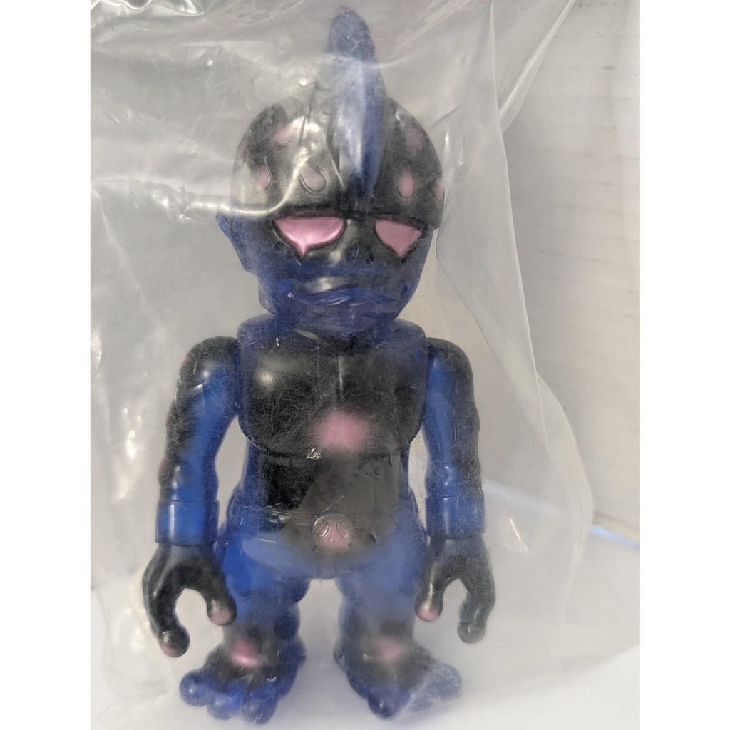 Real Head Bruised Head Mutant Zone Series Blue Clear Sofubi Vinyl Japan Figure New