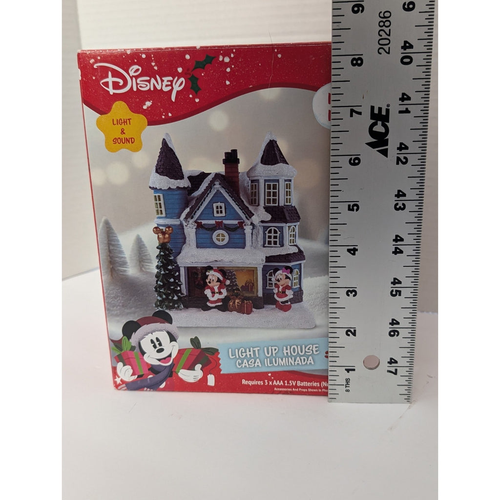 Disney Mickey & Minnie Mouse Light Up House with Christmas Sound & Music