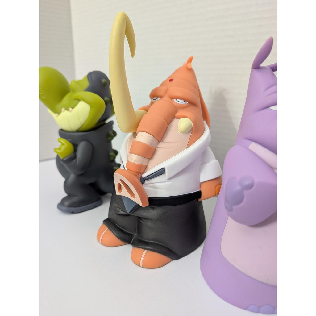 2006 Sam Fout x Play Imaginative Project Neptoon Vinyl Figures - Gort, Elliot, Hippo