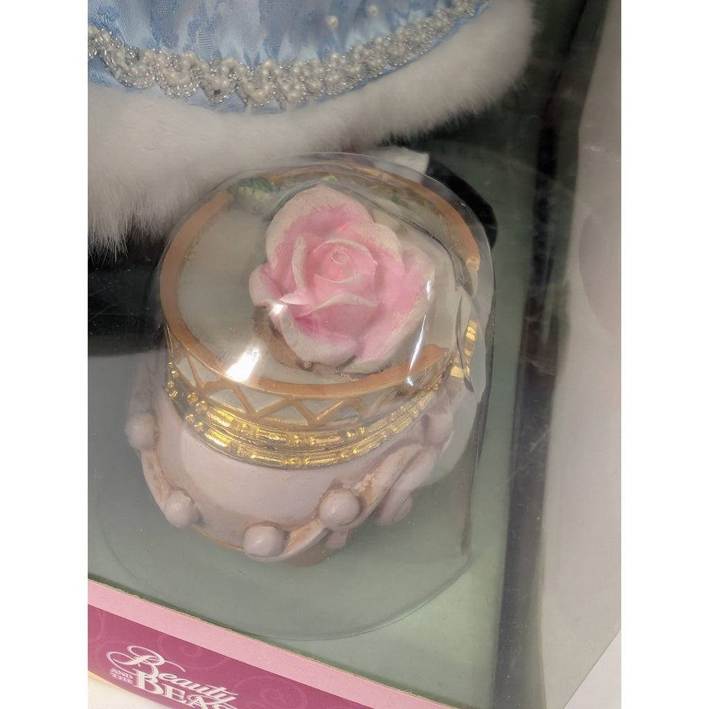 2002 Disney Princess Belle Porcelain Doll Brass Key Holiday Xmas Vintage New
