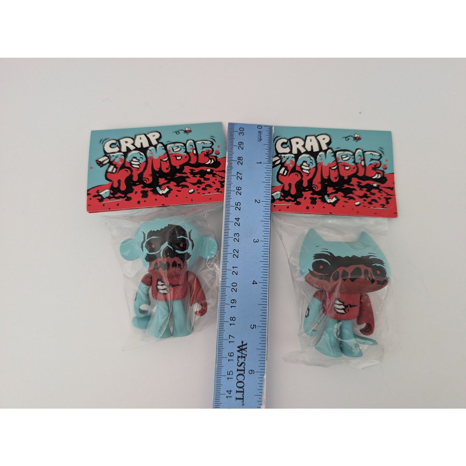 VanBeater CrappyCat Crap Zombie Vinyl Figure Set Monkey & Cat Unacat 2012