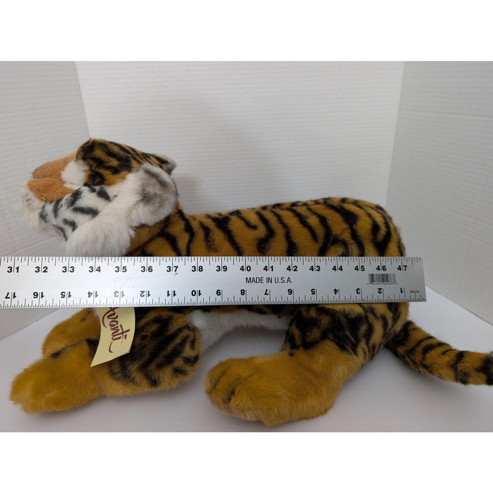 Vintage Applause Avanti Tiger Cub Plush 1988 Jockline Italy Realistic Stuffed Animal