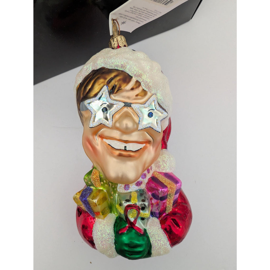 Christopher Radko Sir Elton Claus Glass Ornament Elton John AIDS Foundation