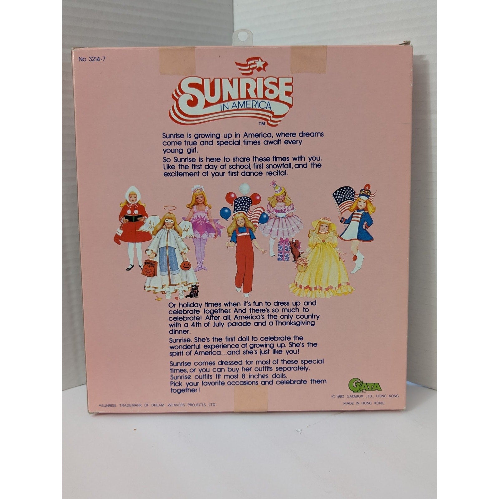 Vintage 1982 Sunrise in America Birthday Party Outfit Gatabox Ltd NIB Rare