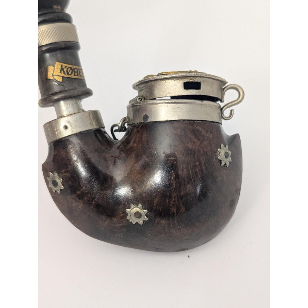 Vintage Bruyere Garantie Denmark Hunter Pipe København Royal Coat of Arms Wind Cap