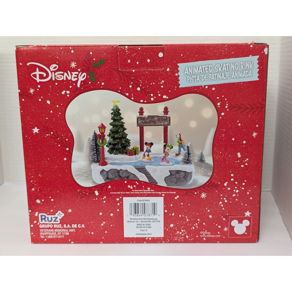 Disney Mickey & Minnie Animated Ice Skating Rink with Light & Holiday Sound