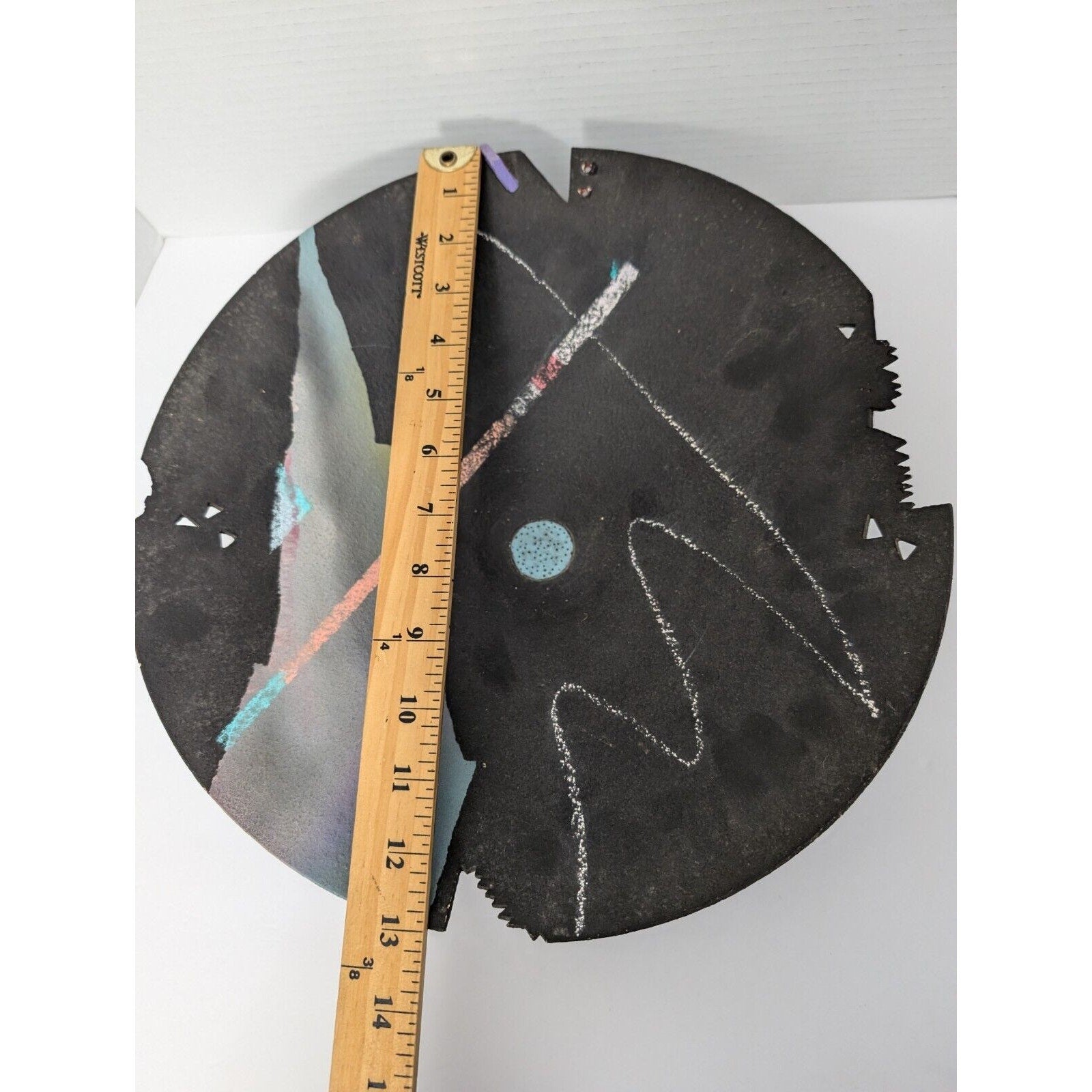 Unusual '80s Style Studio Pottery Bowl Signed