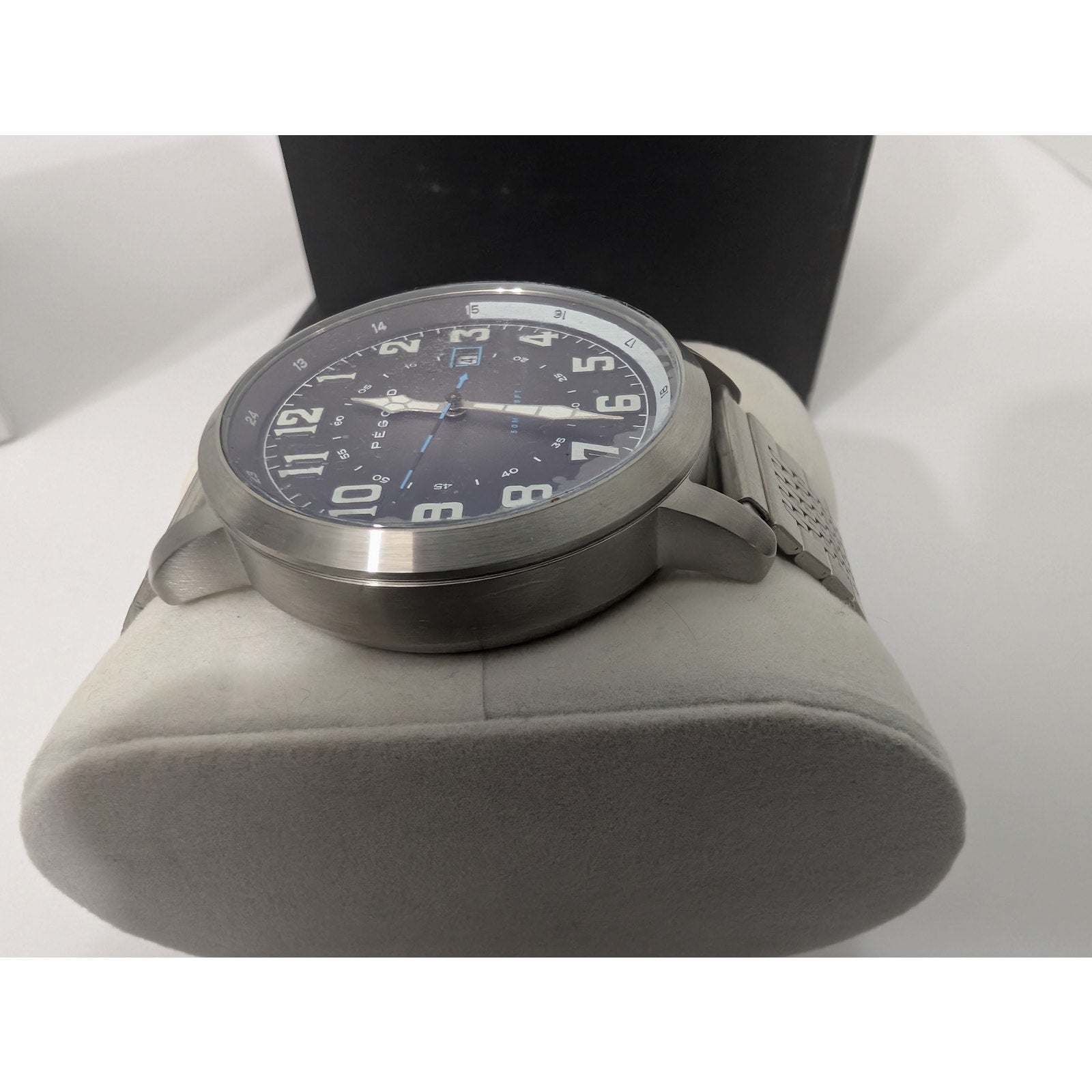Pégoud PG-9000 Men's Pilot Watch Stainless Steel Boxed