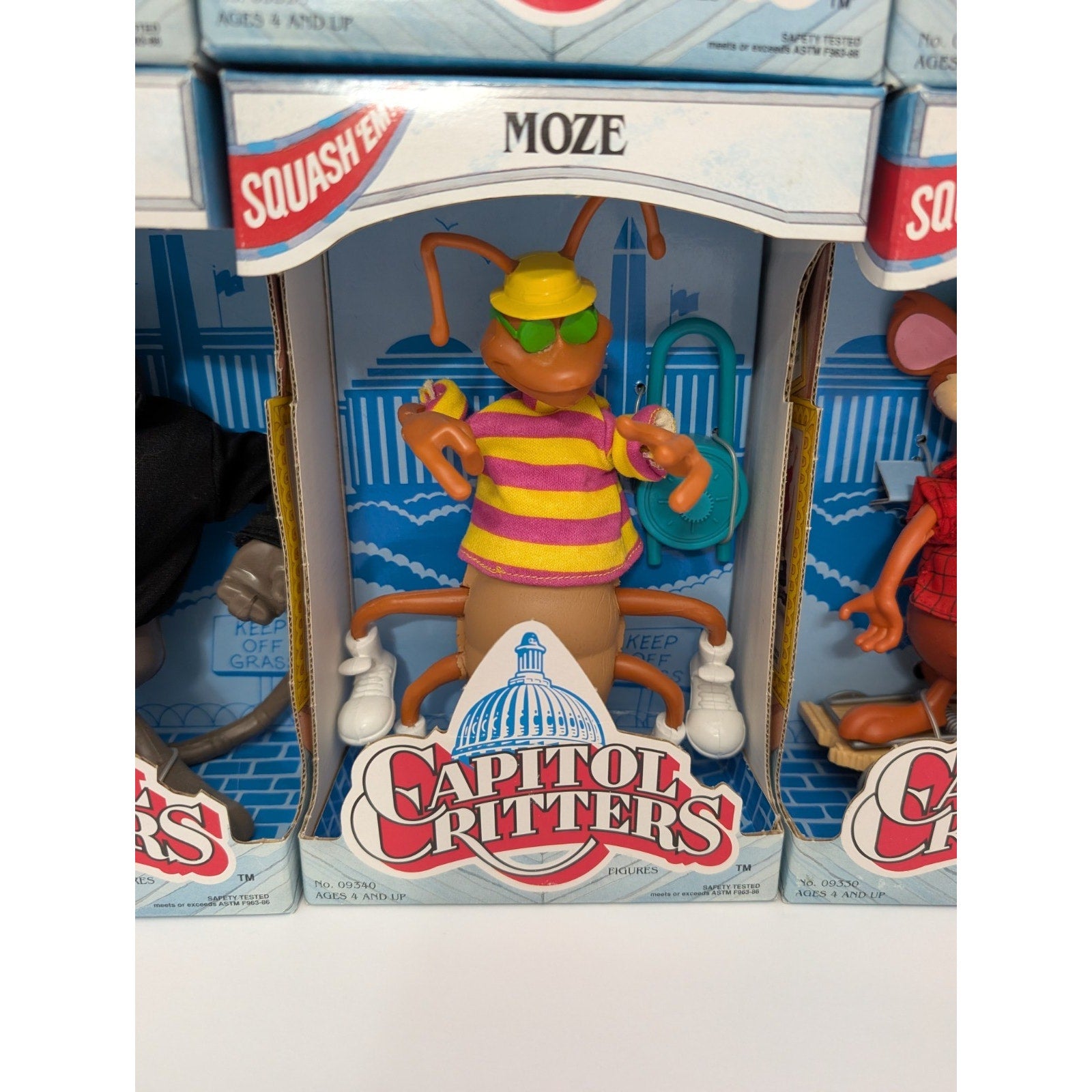 1992 Kenner Capitol Critters Action Figures Complete Set 6 Max Jammet Moze New