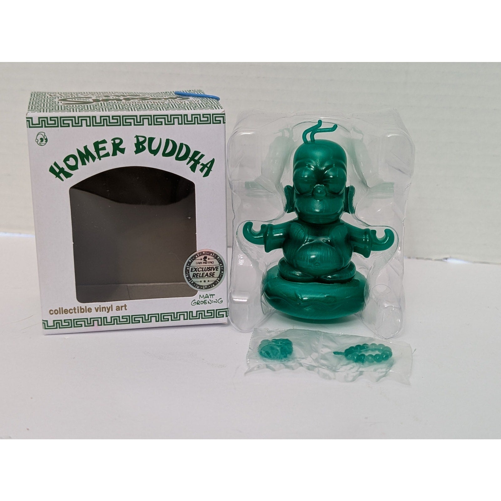 Kidrobot The Simpsons Jade Colorway Homer Buddha I Am Retro Exclusive 2017