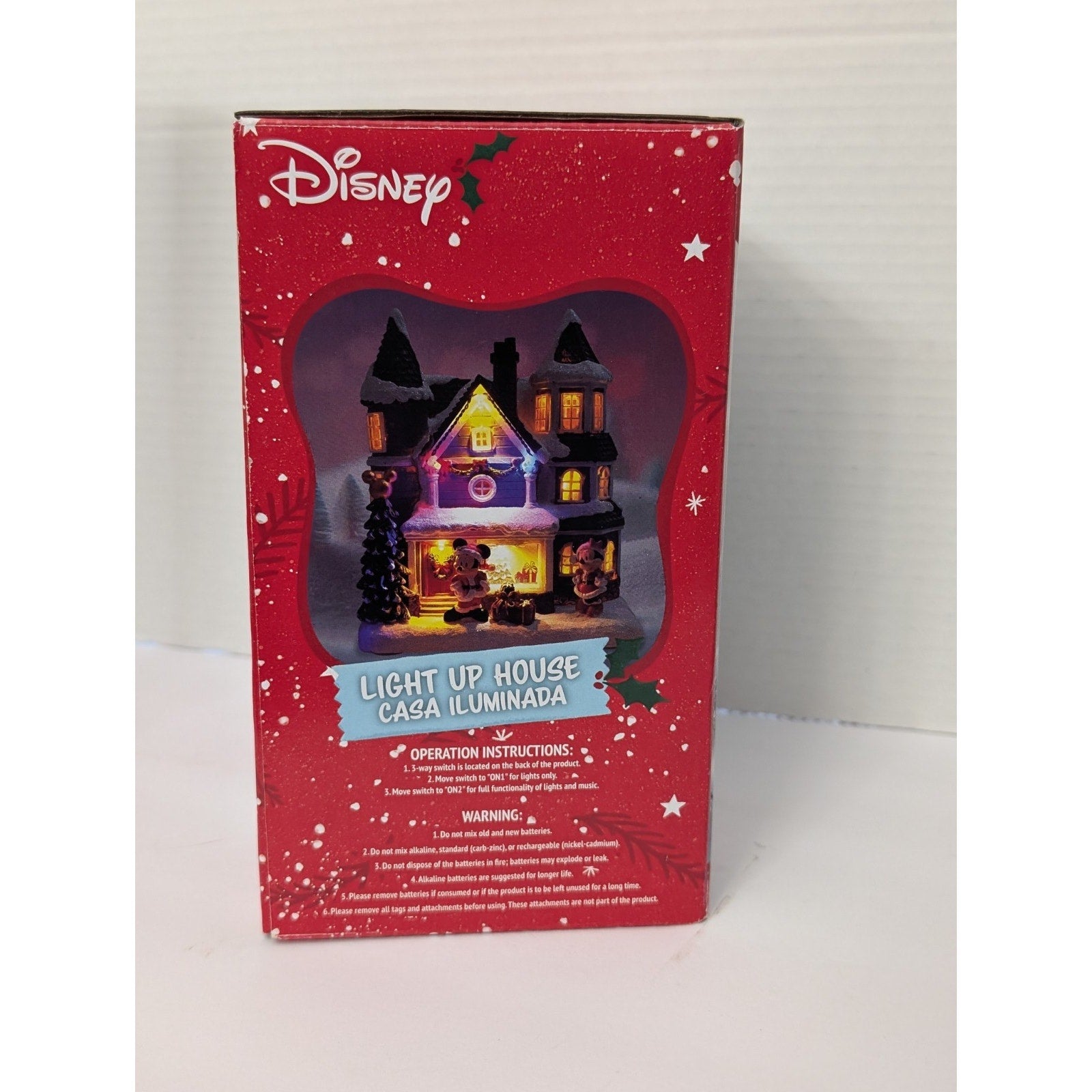 Disney Mickey & Minnie Mouse Light Up House with Christmas Sound & Music