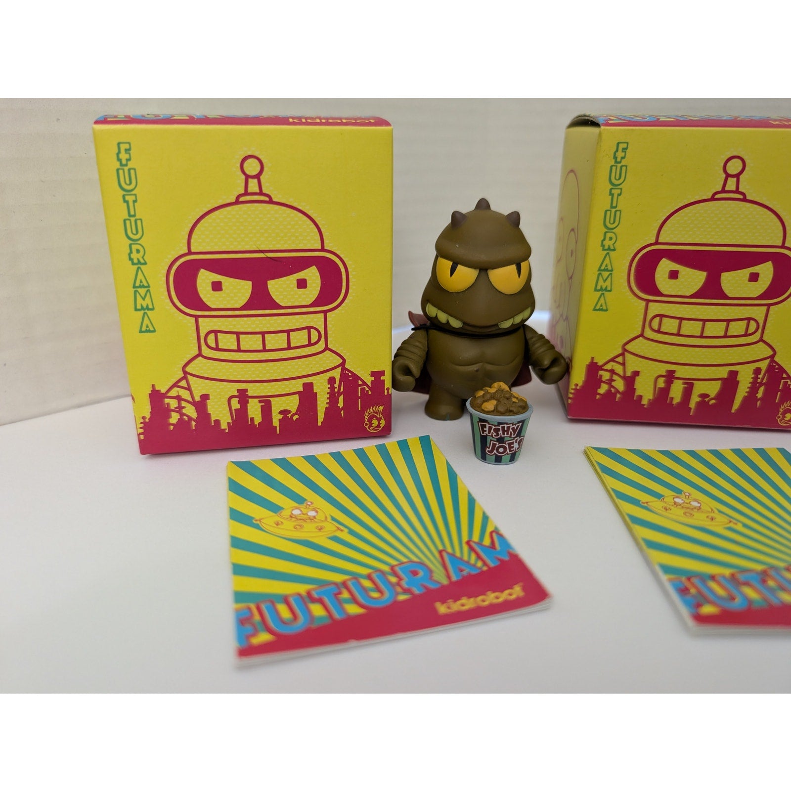 Kidrobot Futurama Vinyl Mini Figure Lot Bender Leela Nibbler Morbo Lrrr 2009
