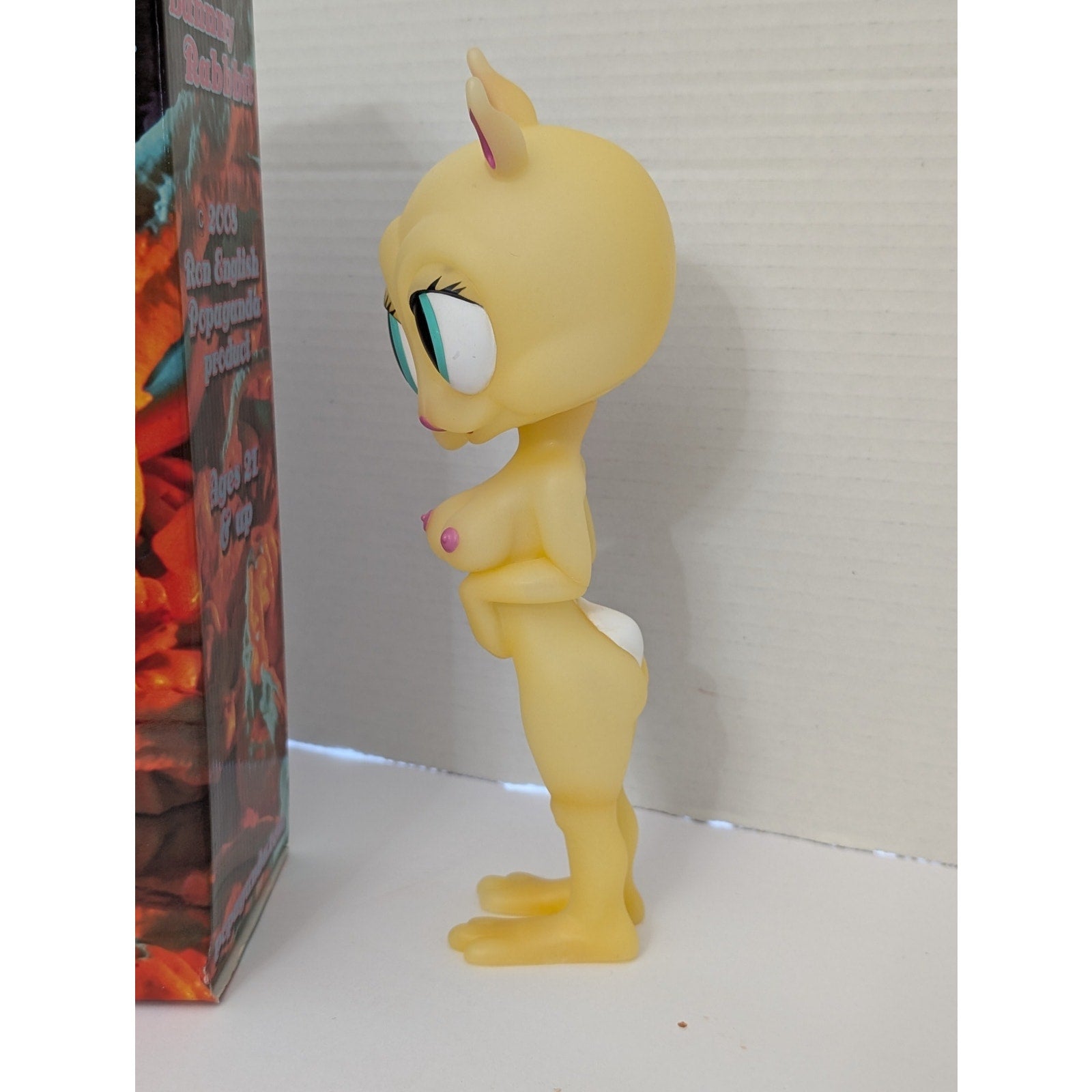 Ron English Popaganda Bunnny Rabbbit Ghost Edition Glow in the Dark Vinyl Figure 2008