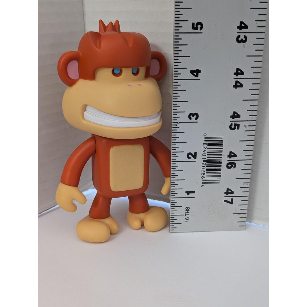 adFunture Workshop G3 Monkeybusiness Orange Vinyl Figure Blue Eyes Designer Toy 2002