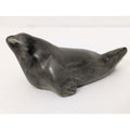 Vintage Seal Figurine Marbled Grey Faux Soapstone Sculpture Canadian Style