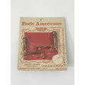 Vintage Early Americana Miniatures Solid Brass Andirons Toy Alford Co New