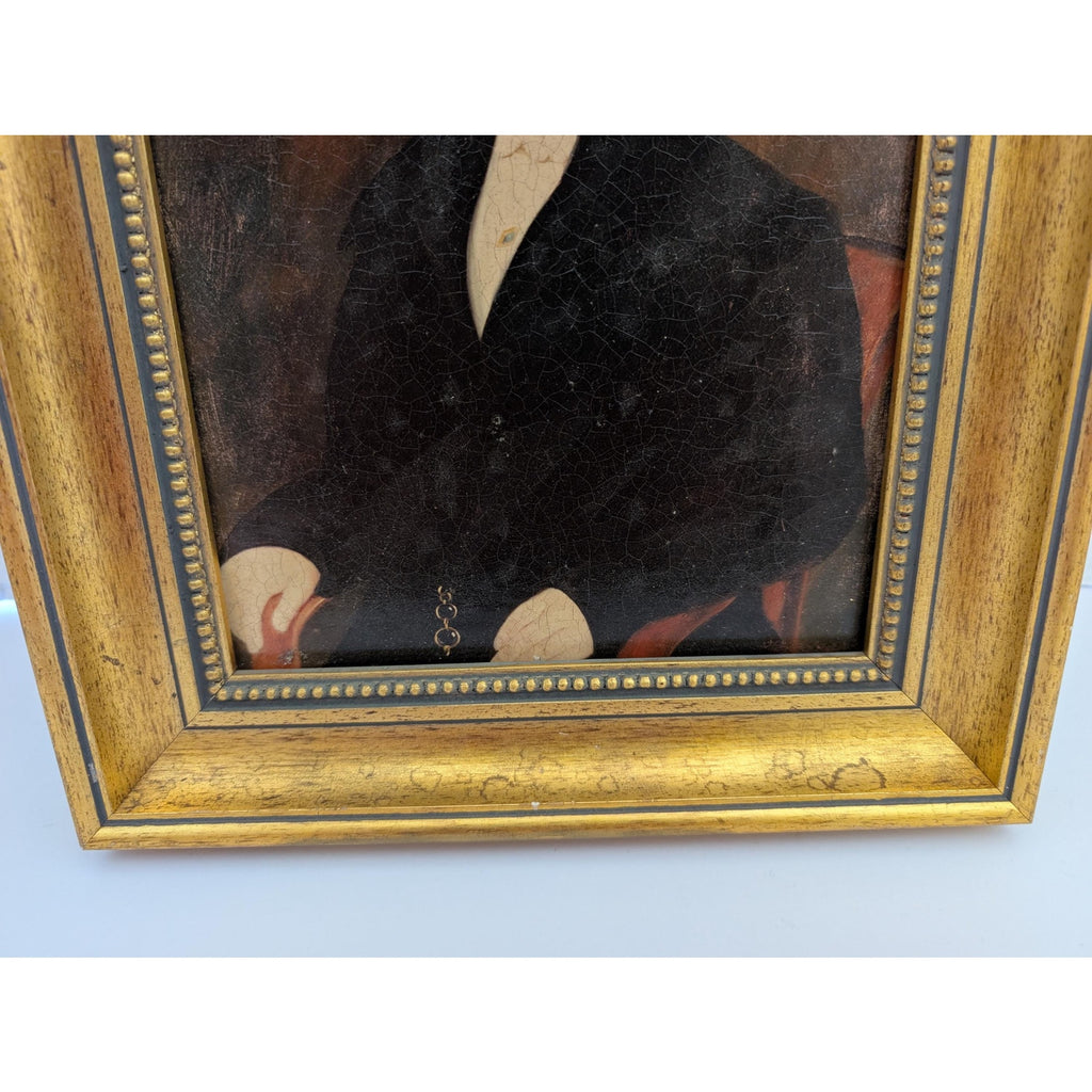 Henry Pealani Anthropomorphic Airedale Terrier Oil Painting Framed Dog Portrait Gentleman Decor