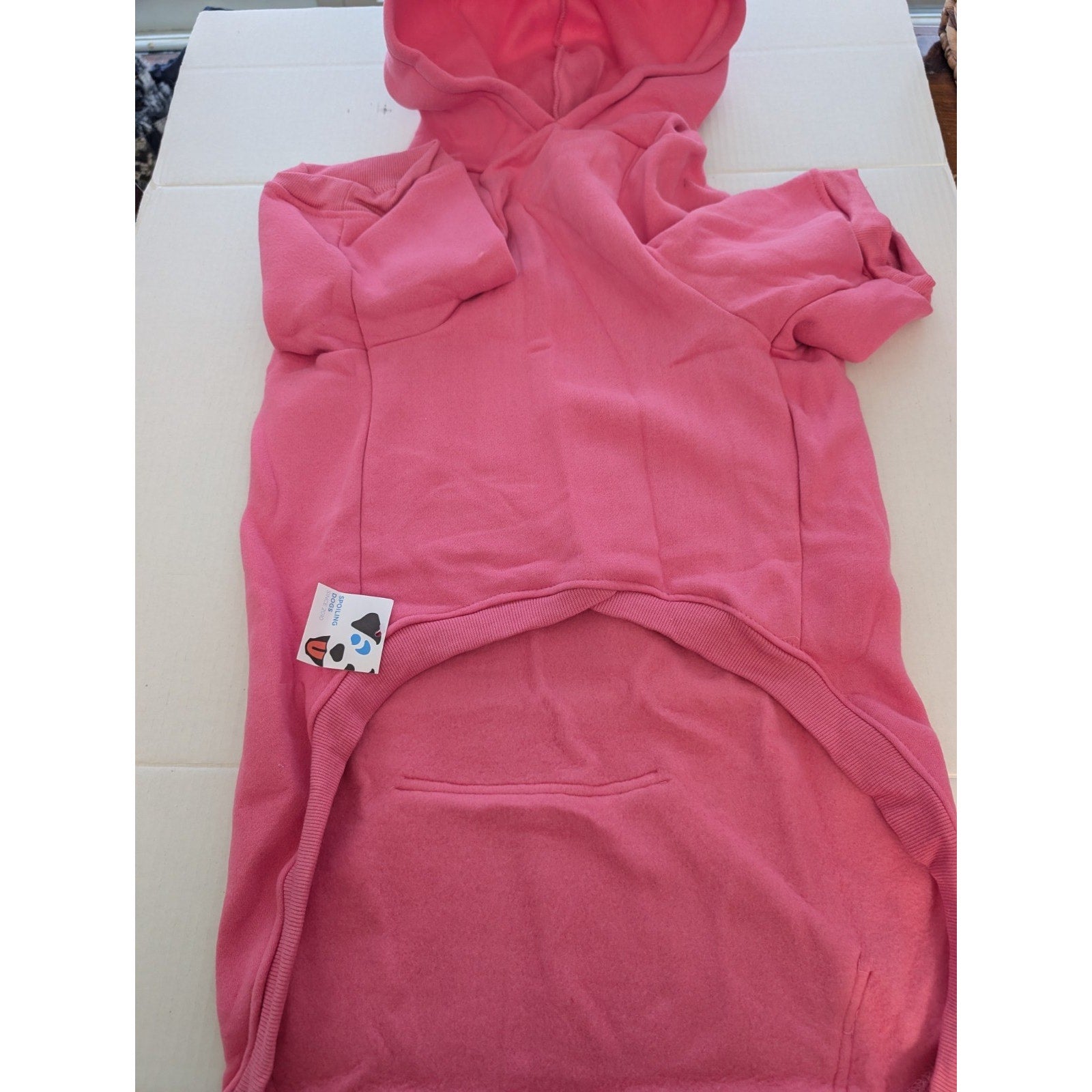 Dog Days Dog Hoodie Sweatshirt XXL Pink Fleece Pet Clothes Dog Pouch Pocket XXL