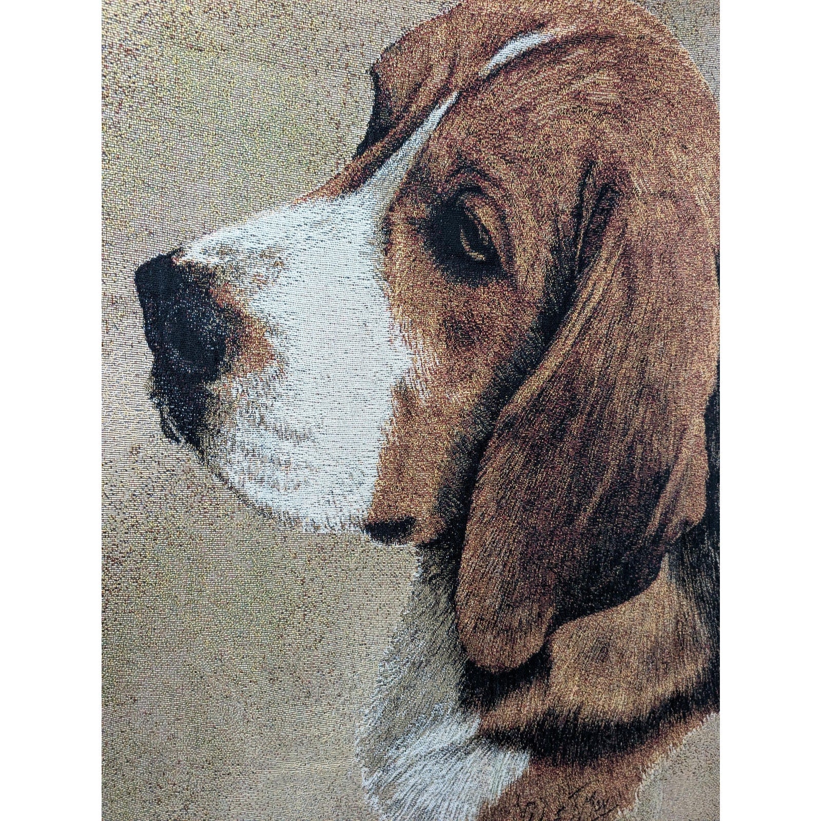 Pure Country Weavers Beagle Lap Square Cotton Woven Throw Blanket Robert May Dog
