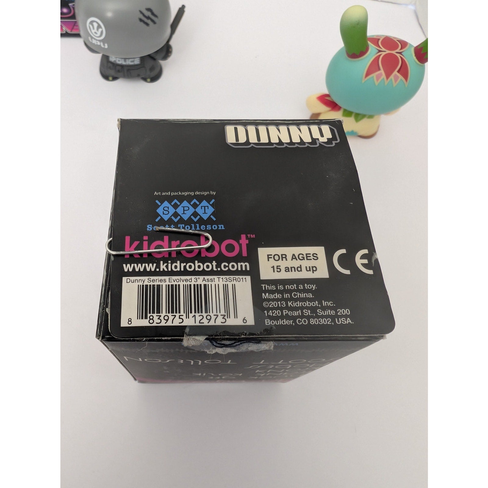 Kidrobot Dunny Evolved Huck Gee "iPolice" Riot & Search Vinyl Figure Lot 2013