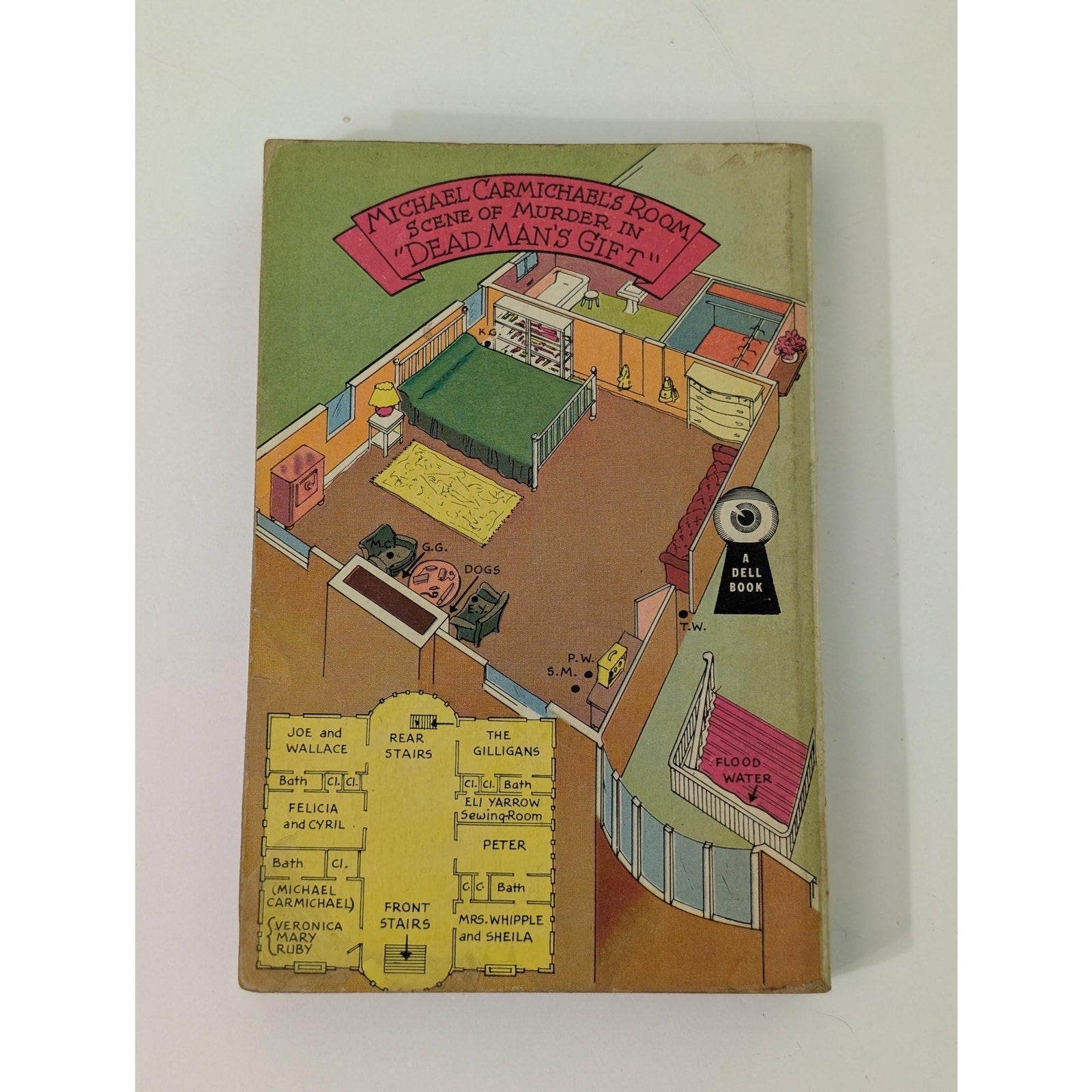 Dead Mans Gift Zelda Popkin Vintage Dell Map Back Paperback Mystery Book 190