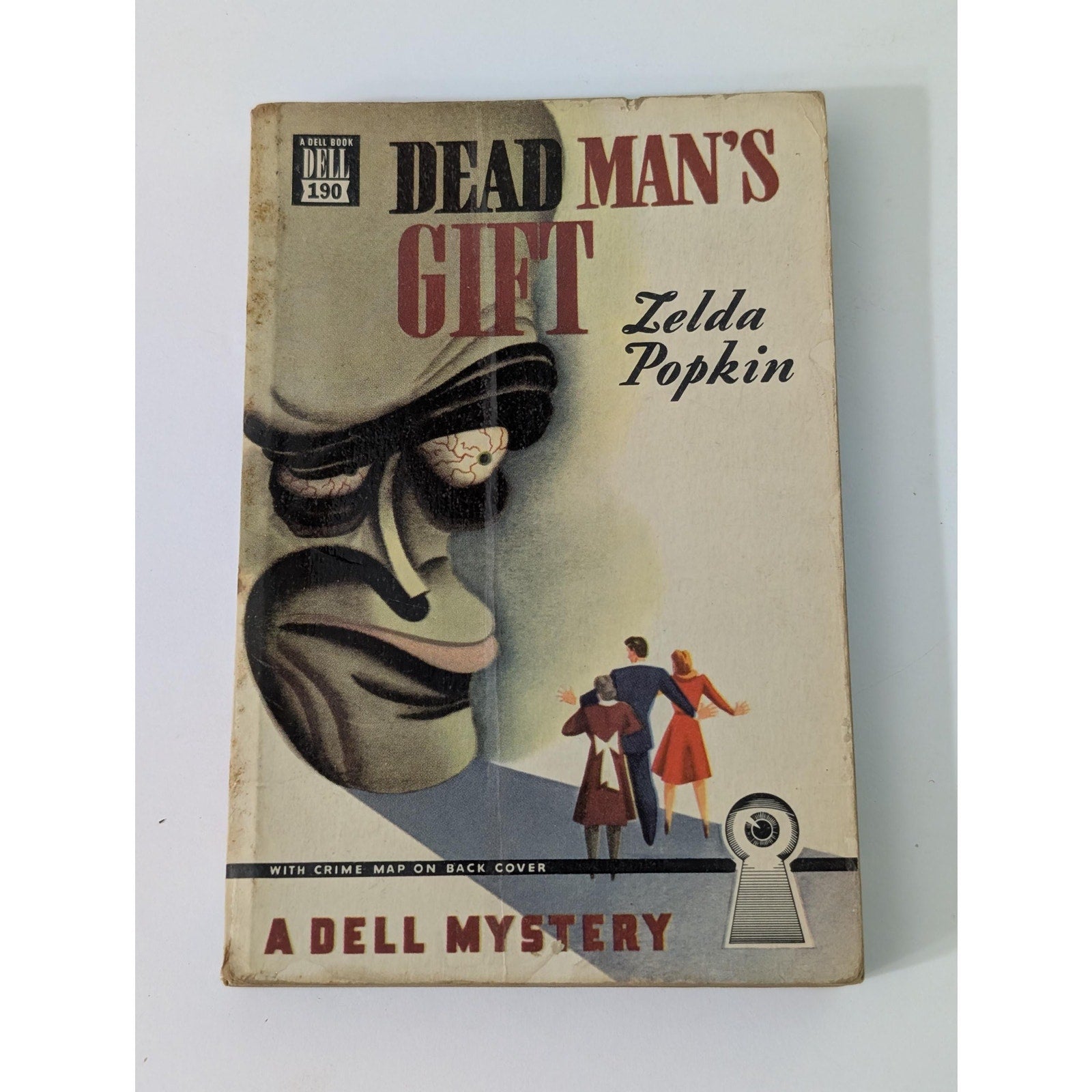 Dead Mans Gift Zelda Popkin Vintage Dell Map Back Paperback Mystery Book 190