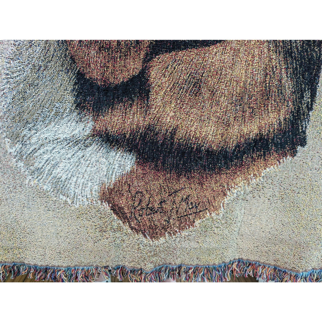 Pure Country Weavers Beagle Lap Square Cotton Woven Throw Blanket Robert May Dog