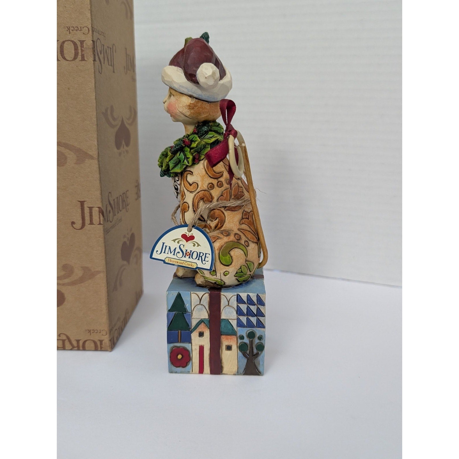 Jim Shore Heartwood Creek SANTA CLAWS Christmas Cat Figurine #4007977