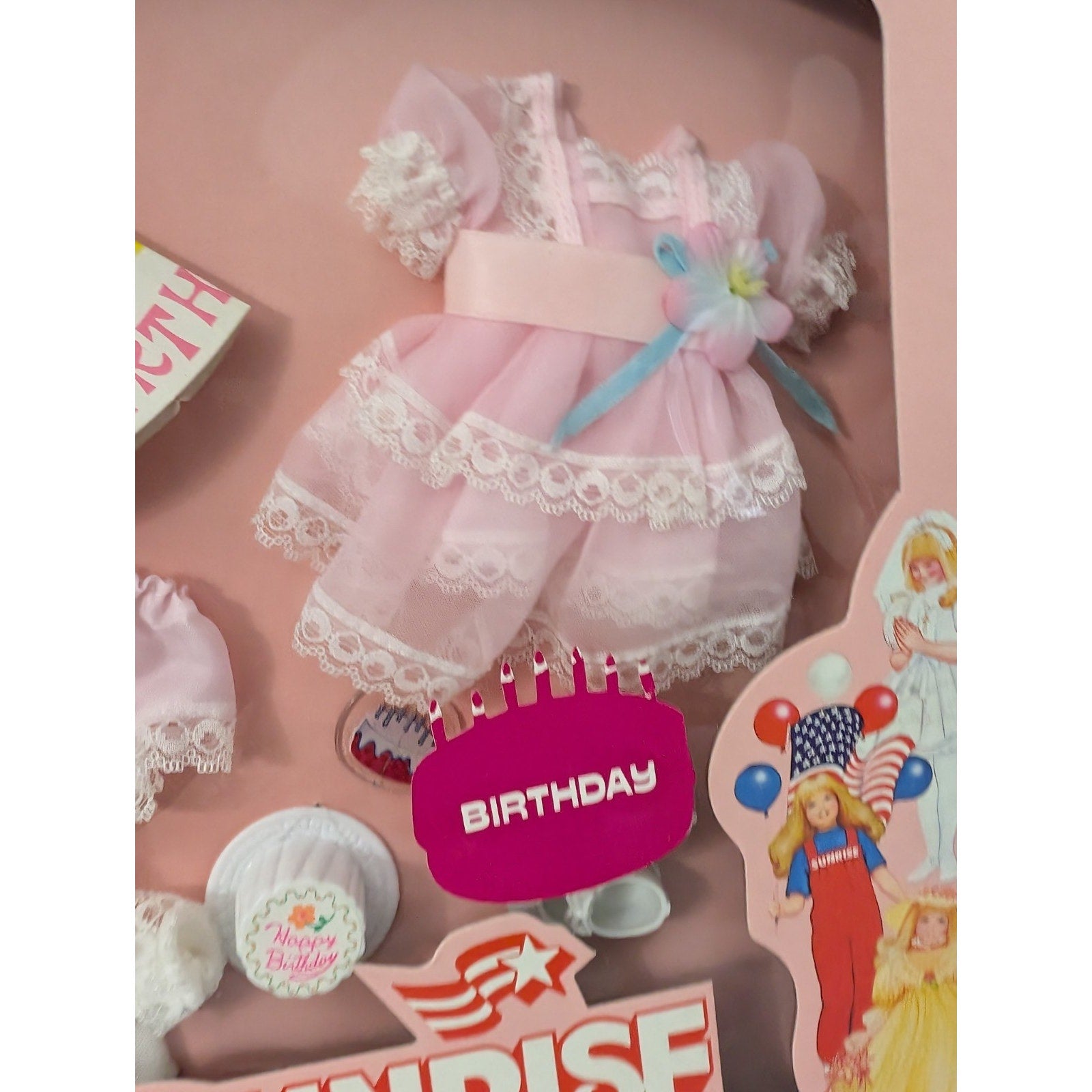 Vintage 1982 Sunrise in America Birthday Party Outfit Gatabox Ltd NIB Rare