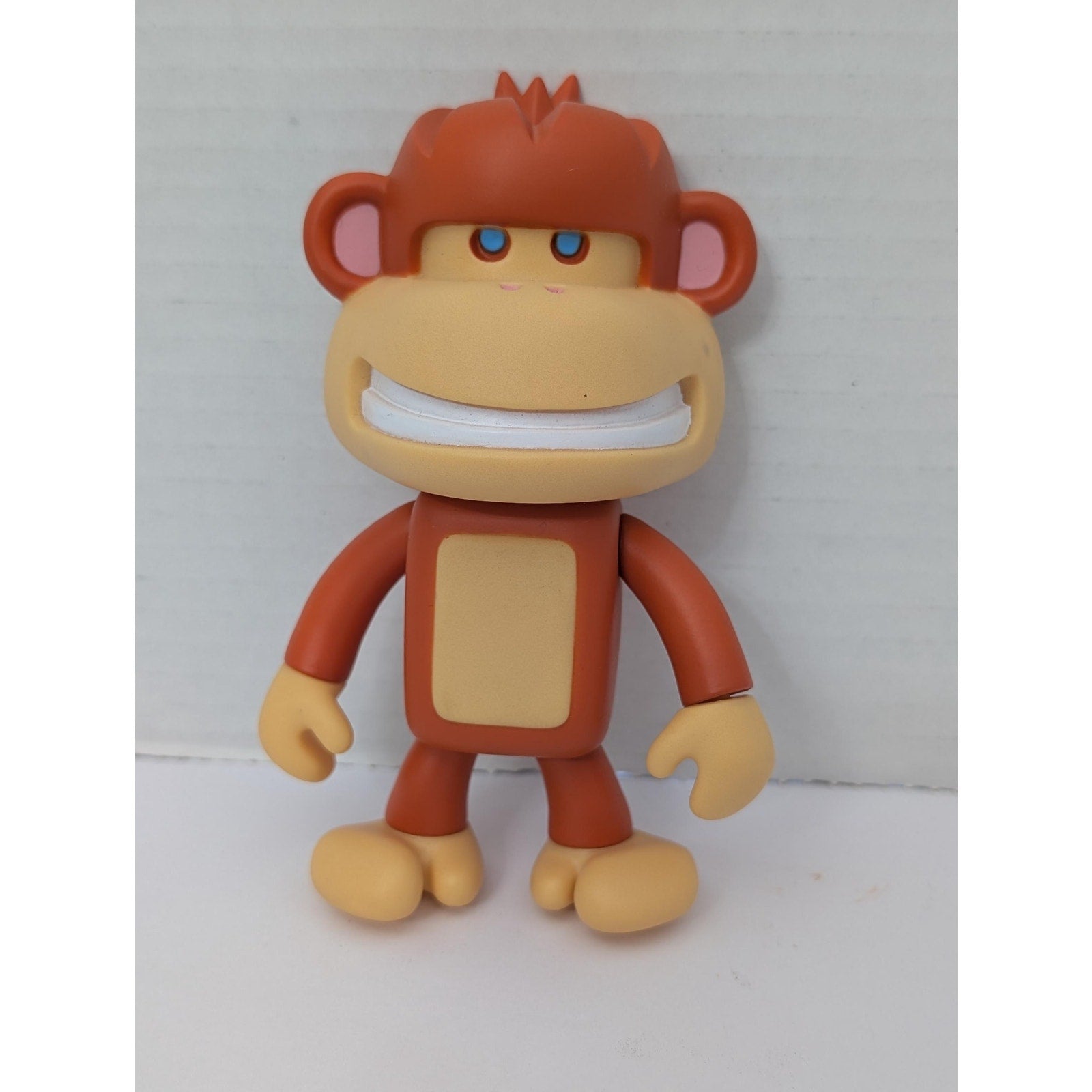 adFunture Workshop G3 Monkeybusiness Orange Vinyl Figure Blue Eyes Designer Toy 2002