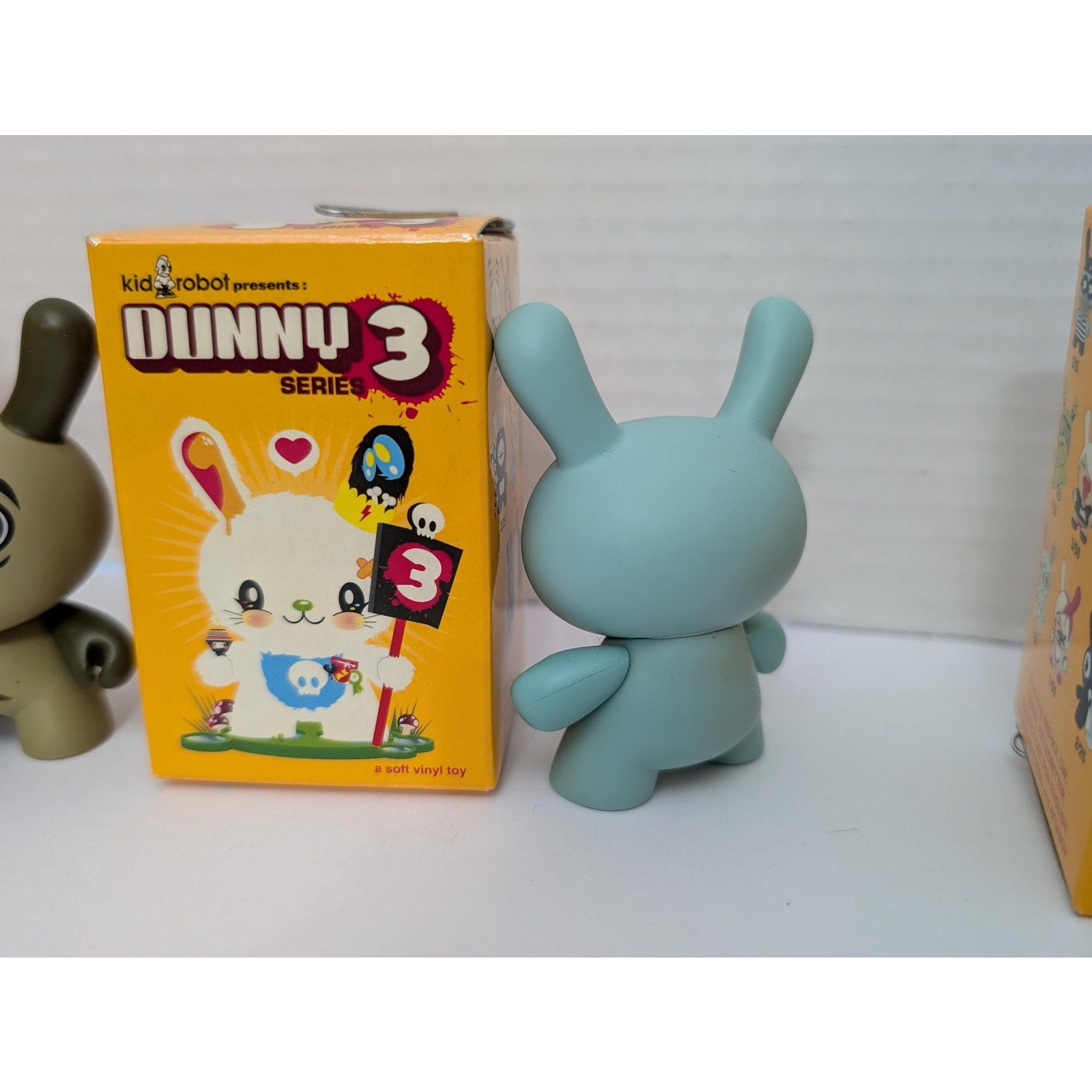Rare Kidrobot Dunny Series 3 (2006) 4-Figure Set: Ron English, Touma Chase, Damon Soule, Craola Greg Simkins - 3" Vinyl Art Toys with Boxes