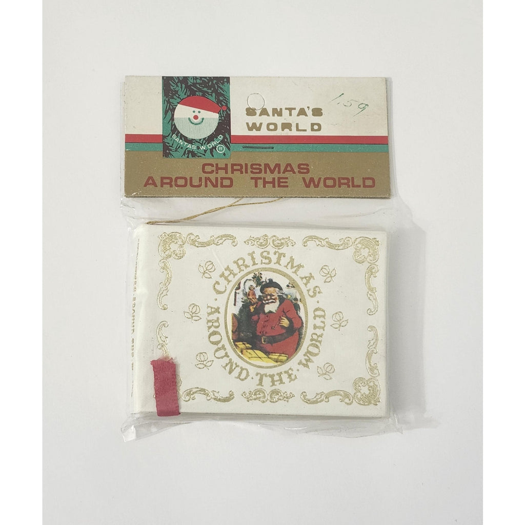 Vintage Kurt Adler Christmas Around The World Miniature Book Ornament New