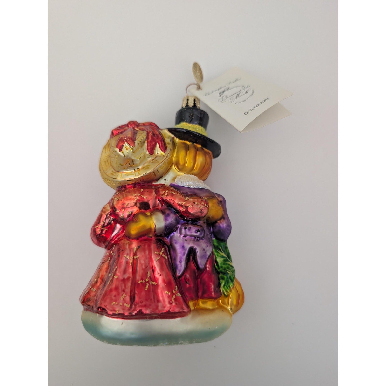 Christopher Radko Pumpkin Family October 2001 Ornament of the Month with Box