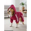 Dog Days Dog Tracksuit Medium Pink Magenta Pet Sweatsuit Hoodie Fleece New