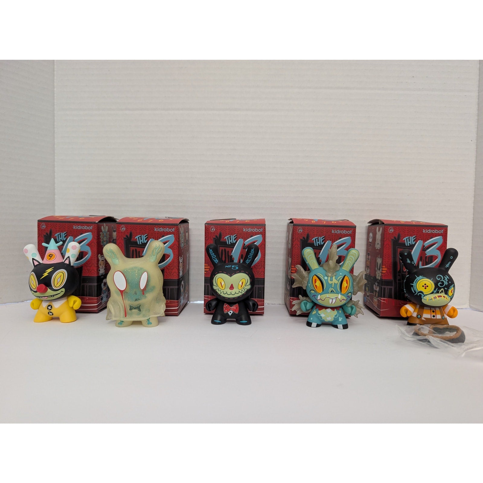 Kidrobot Brandt Peters "The 13" Dunny Series (2015) 5-Figure Collection