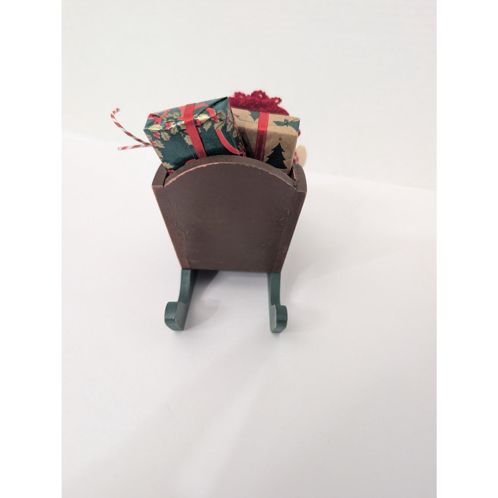 Byers Choice Ltd Wood Sleigh with Raggedy Ann Doll and Christmas Toys Decor