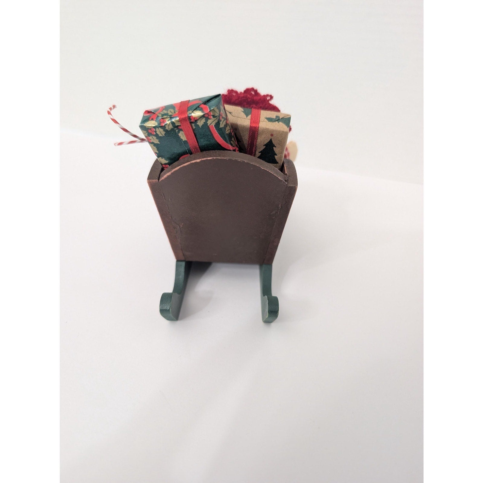 Byers Choice Ltd Wood Sleigh with Raggedy Ann Doll and Christmas Toys Decor