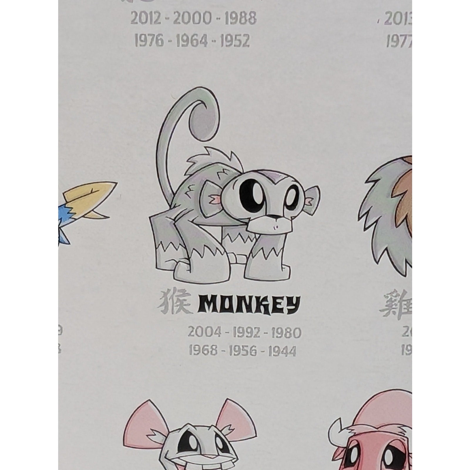 Joe Ledbetter Chinese Zodiac Mini Figure Series Monkey Play Imaginative 2010
