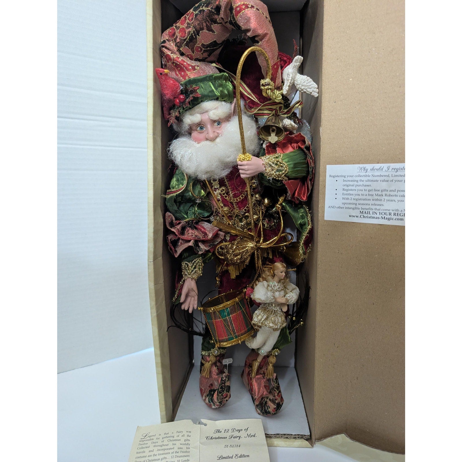 Mark Roberts 12 Days of Christmas Fairy Limited Edition Medium #2557 of 5000