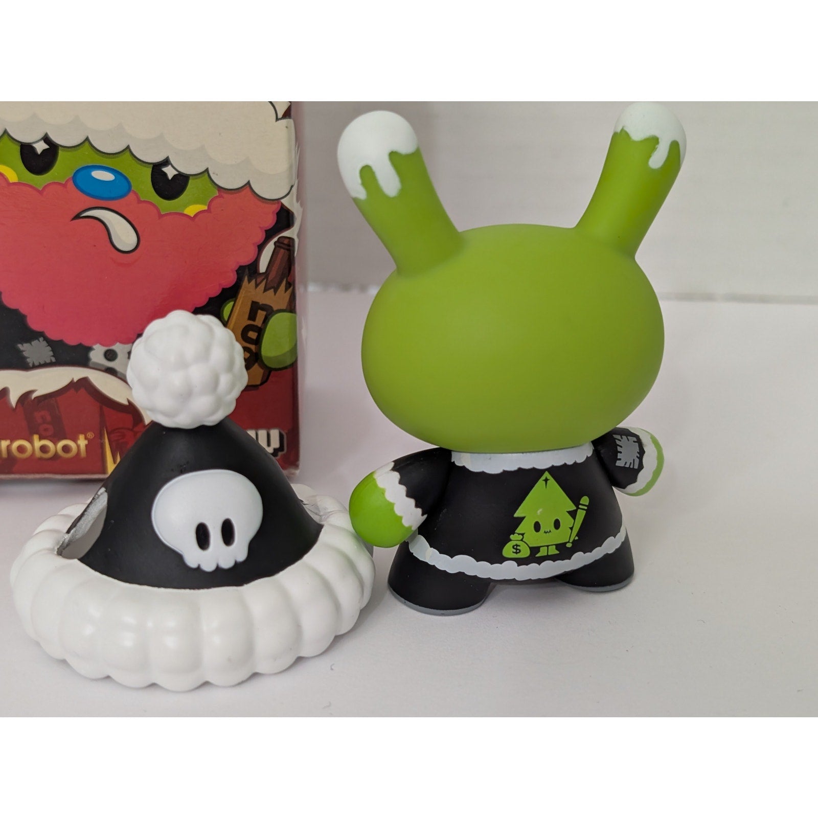 Kidrobot Dunny 2012 Series "Krunk-A-Claus" by Kronk - 3" Vinyl Figure with Box