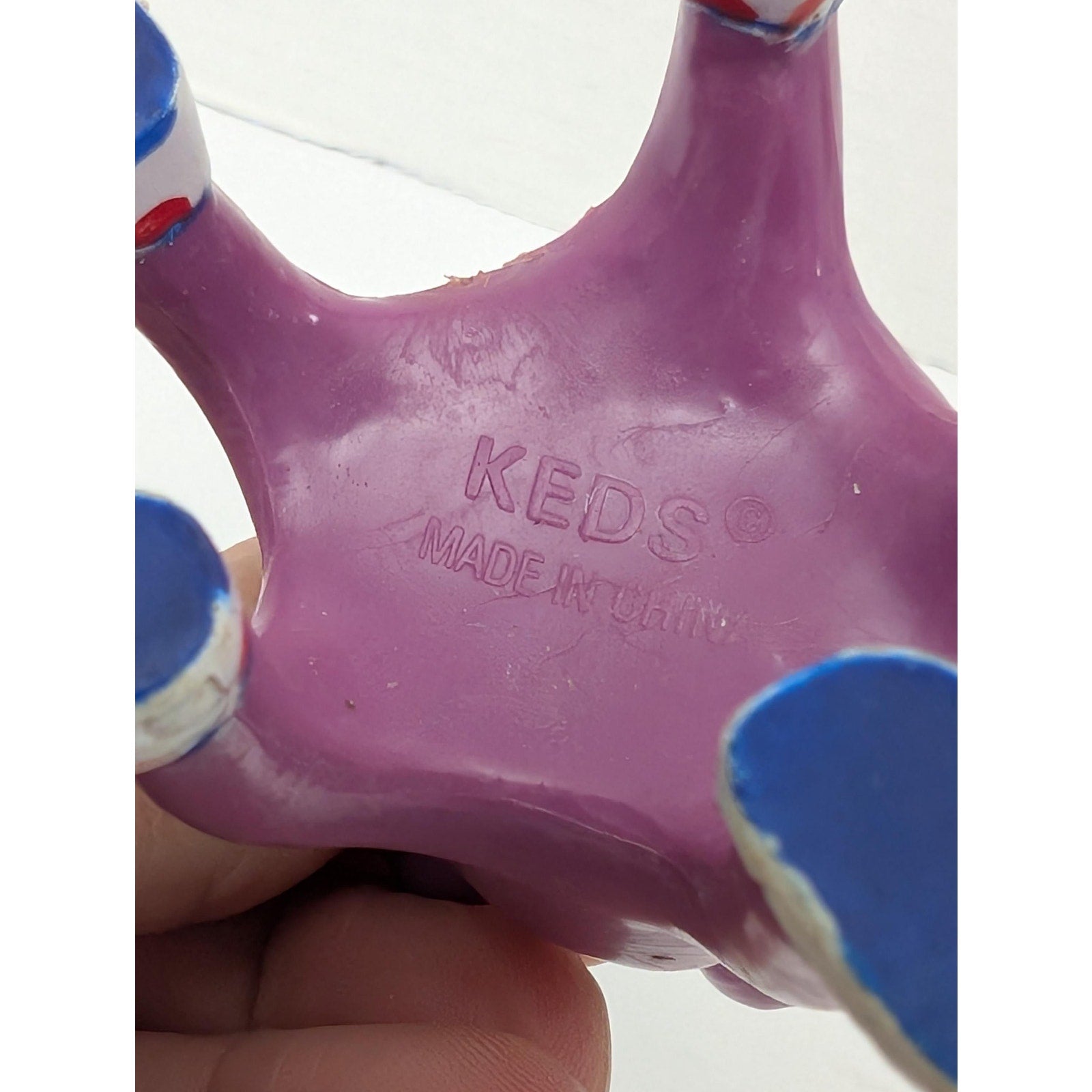 Vintage 1980s Keds Purple Alien Monster Promotional Figure Rare PVC Toy