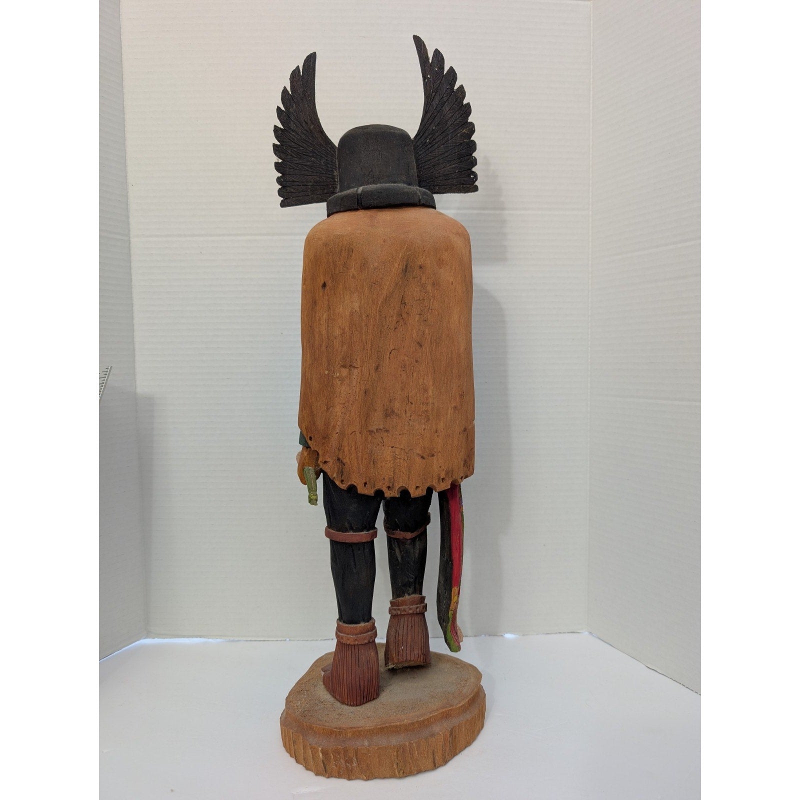 Handcrafted Crow Kachina Doll Signed Bertha Jones