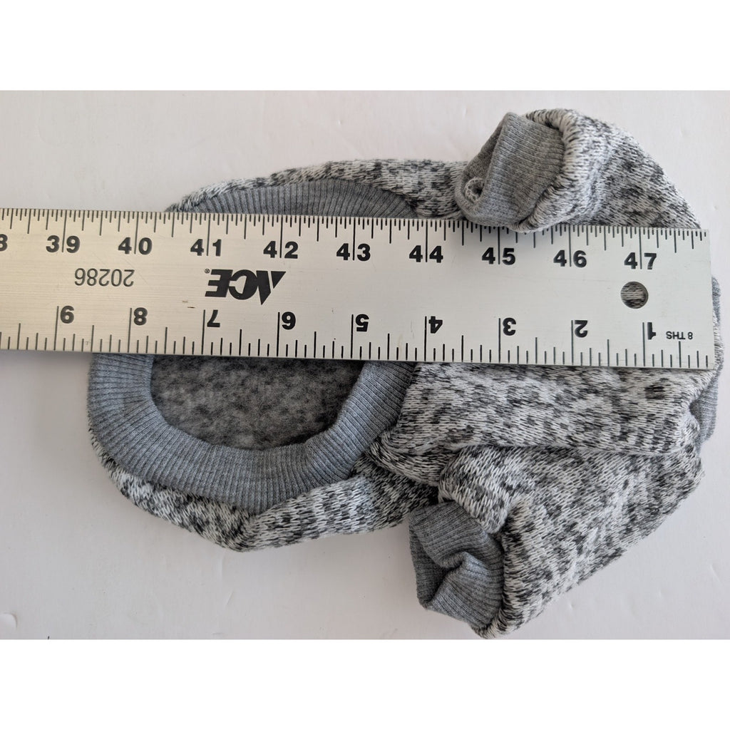 New Classic Spoiling Dogs Small Gray Marl Knit Fleece Lined Pet Sweater New