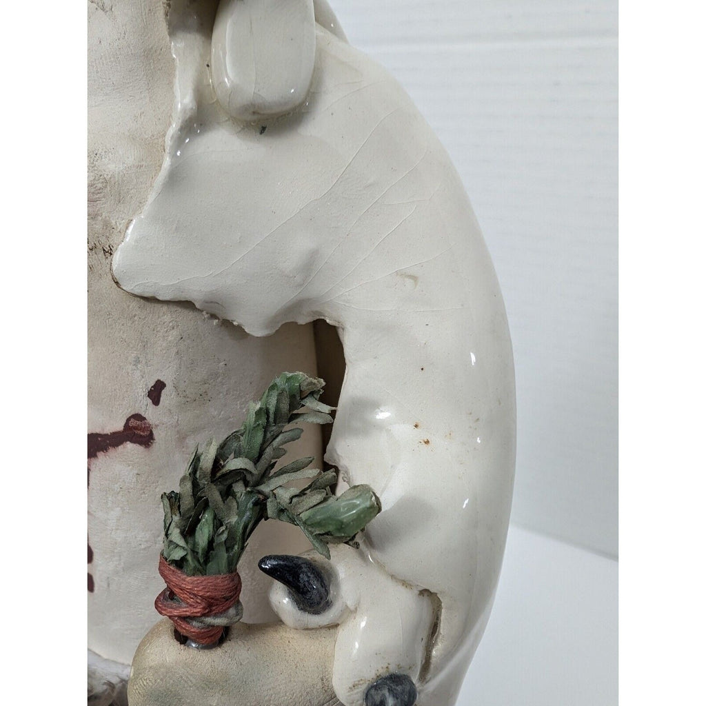 Rare Vintage Raven Animal Character Sculpture By Susan M Henry Native American