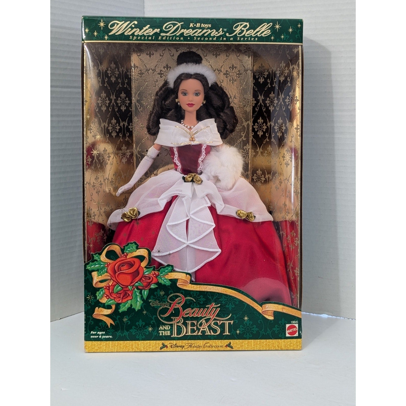 1998 Disney's Beauty And The Beast Belle Doll Winter Dream KB Toys Exclusive New