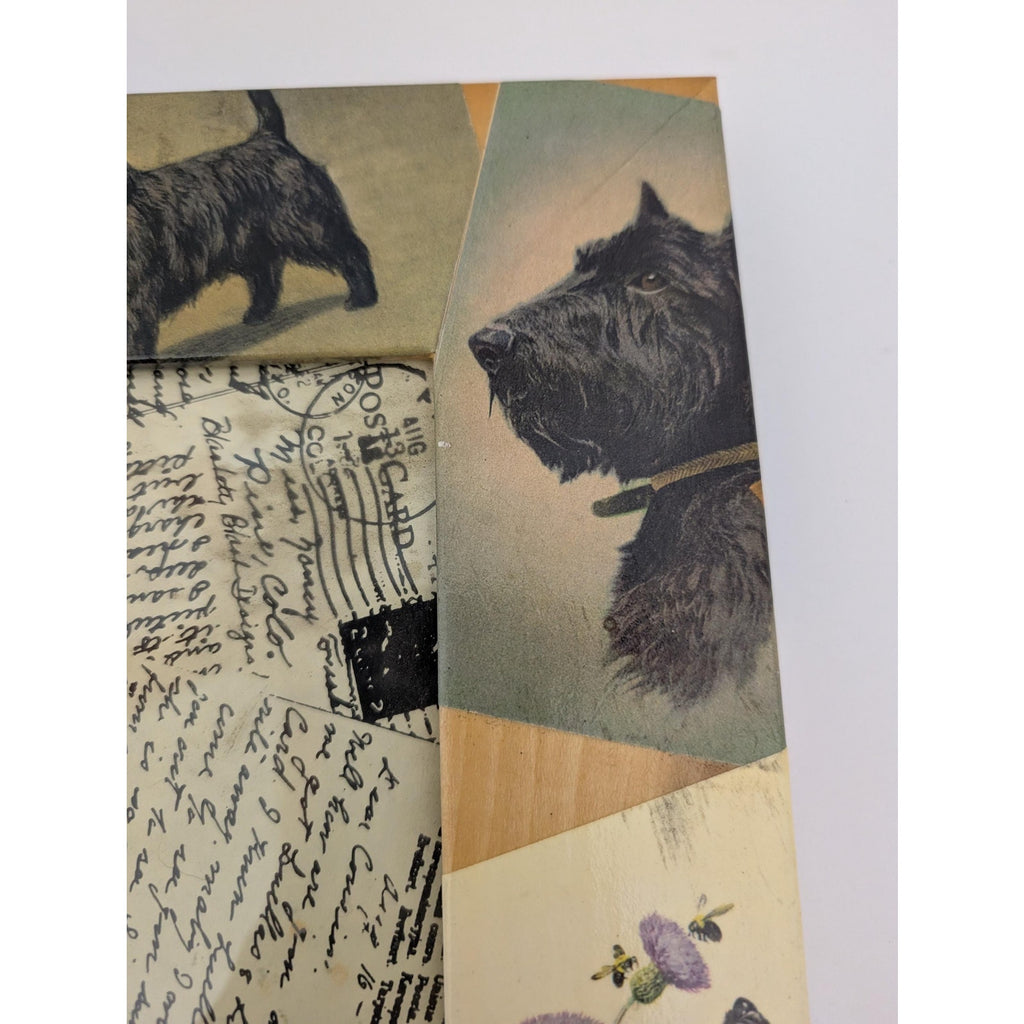 Blankety Blank Designs Scottie Dog Decoupage Wood Photo Frame Stephanie Blank Art 5x7