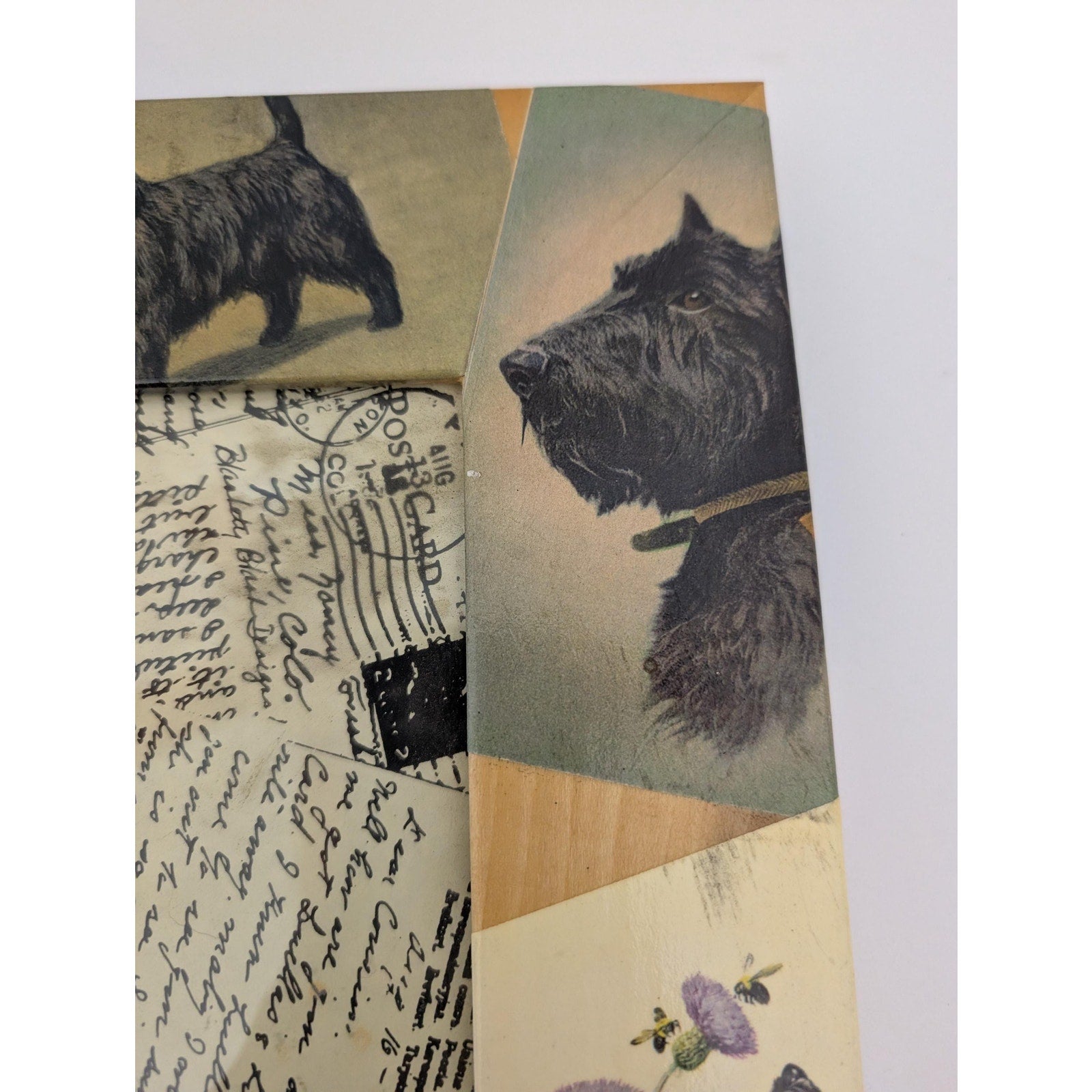 Blankety Blank Designs Scottie Dog Decoupage Wood Photo Frame Stephanie Blank Art 5x7