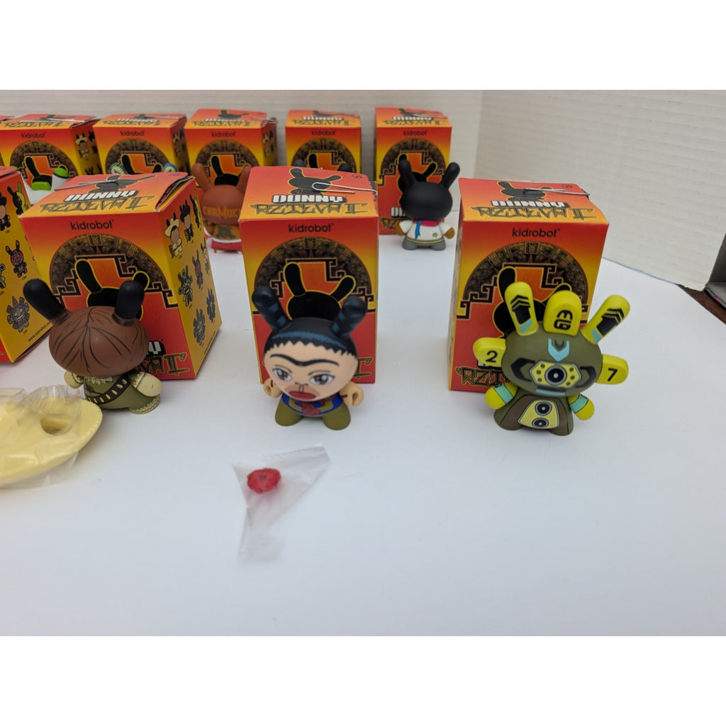 Kidrobot Azteca II Dunny Lot of 11 Rare Vinyl Figures Jesse Hernandez Series