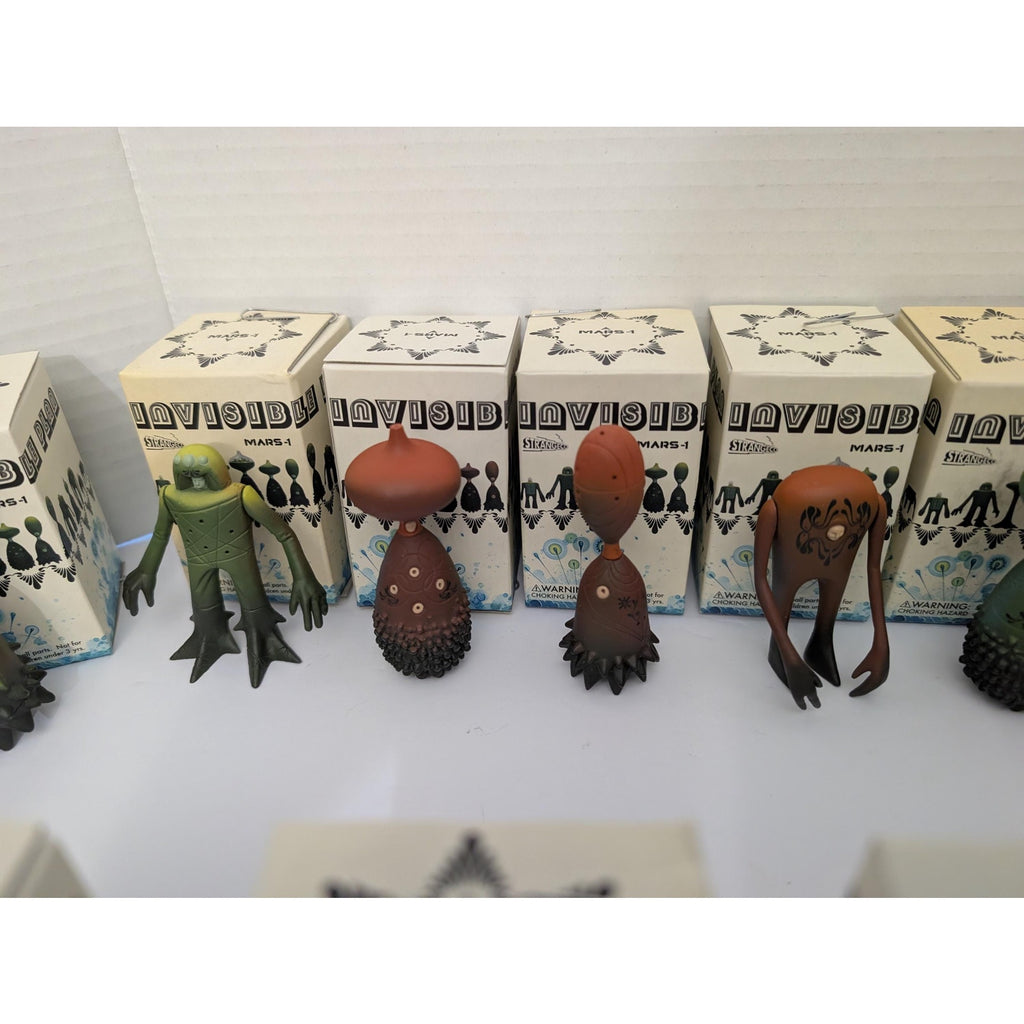 Huge MARS-1 "Invisible Plan" Alien Lot - 20 Figures & Original Boxes - StrangeCo (2006)